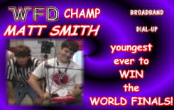 Matt Smith, worlds Finalist in WFD