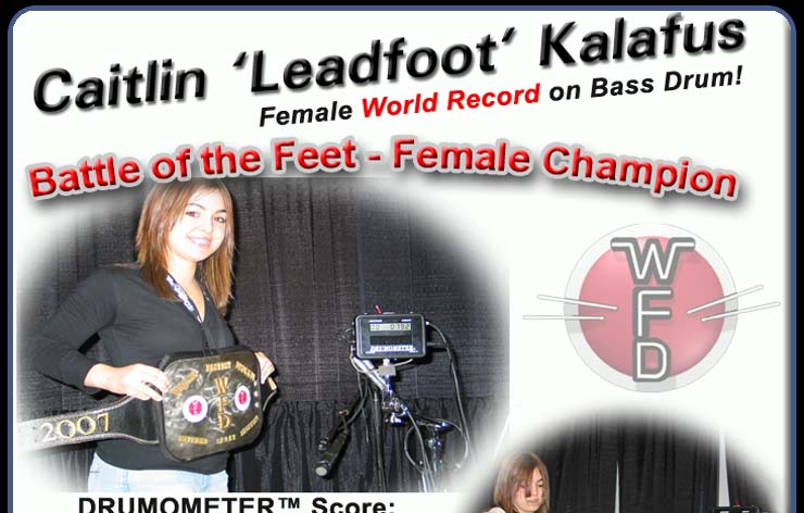 Miss WFD Competiton Champion: Caitlin Kalafus, Bass Drums 